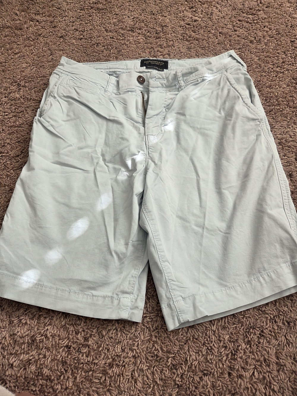 American Eagle Outfitters Men's Cargo Shorts - Light Gray